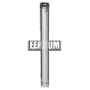Дымоход 1,0м (430/0,5 мм) D80 Ferrum