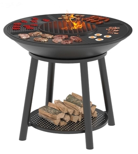 Чугунный Fantastic Grill Везувий  1000 Престиж (чаша+подставка престиж+плита Gurman 1000+крышка)